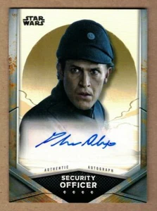 2021 STAR WARS THE MANDALORIAN SEASON 2 AUTO PHILIP ALEXANDER/SECURITY OFFICER - Picture 1 of 1