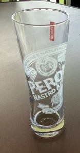 Peroni Nastro Azzurro Italian Beer, 0.4 l, 8 3/8" Tall Lager Beer Glass SAHM - Picture 1 of 12