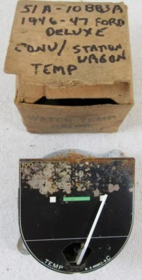 Ford Deluxe 1946 1947 NOS FOMOCO medidor de temperatura Foto 1 de 3