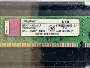 Kingston KVR1333D3N9/4G Desktop Memory 4gb 512M 64 bit 2Rx8 240DIMM PC3-10600 - Picture 1 of 2