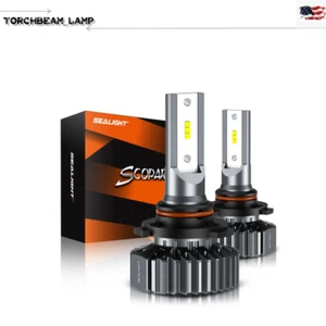 SEALIGHT S1 9005/HB3 Bombillas LED Faro de haz alto 6500K Blanco brillante Paquete de 2 - Imagen 1 de 12