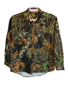 Browning for Her Womens XL Shirt Mossy Oak Breakup Camo Hunting Long Sleeves - Picture 1 of 11