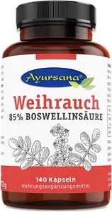 Ayursana Weihrauch , 140 Stück Mit 660 Mg Boswelliasäure, 800Mg Weihrauchextrakt - Bild 1 von 5