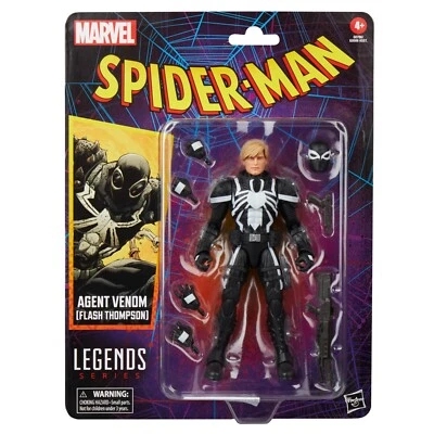 Marvel Legends 6" Spider Man Retro Wave 5 Agent Venom (Flash Thompson) Comics Ac