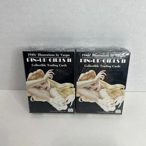 1940's PIN-UP GIRLS II COLLECTIBLE 50 TRADING CARDS NEW Vargas illustrations 2x - Picture 1 of 5