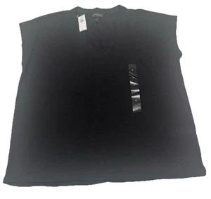 NUEVO CON ETIQUETAS BANANA REPUBLIC Mezcla de Lino Cuello en V Camiseta Talla M - Imagen 1 de 2