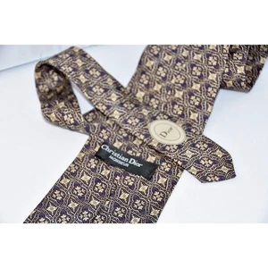 Christian Dior Monsieur Herren Krawatte 100 % Seide 55"x4" - Bild 1 von 9