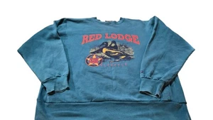 Vintage Red Lodge Sweatshirt Herren X Large Coleman Outdoor Rundhalsausschnitt 90er Vintage XLG - Bild 1 von 13