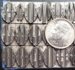 Alphabets Letterpress Print Type 36pt Virkotype Outline Sorts Tint Blocks C35 3# - Picture 1 of 2