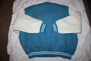 Vintage STEWART & STRAUSS Letterman’s VARSITY JACKET BLUE WHITE N. CAROLINA 5XL - Picture 1 of 3