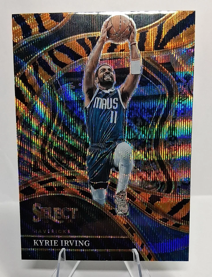 Panini Select 2023-24 - Courtside Kyrie Irving #221 Tiger Stripes Prizm Foto 1 de 1
