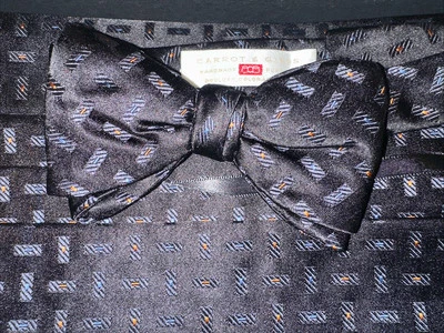 Zanahoria y Gibbs | Juego de faja y pajarita | Hecho a mano | Seda pura Foto 1 de 2