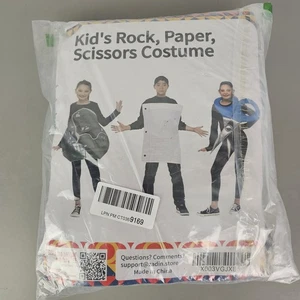 Neu mit Etikett Fun World Kinder 3-teiliges Set Rock Papier Scherengruppe Halloween Kostüm Einheitsgröße - Bild 1 von 6