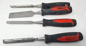 Set Of 4 Forged Steel Chisels - Picture 1 of 5