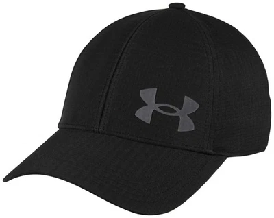 Under Armour Iso-Chill ArmourVent Stretch Hat - Black / Pitch Gray - New - Image 1 of 2