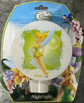 Campanilla con Dos Hadas Fondo Verde 3" LED Luz Nocturna-¡Nuevo! Foto 1 de 2