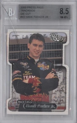 2000 Press Pass Trackside Die-Cut Hank Parker Jr #43 BGS 8.5 Rookie RC - Image 1 of 2