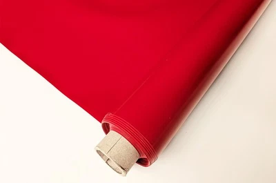 Lackfolie Premium Meterware rot, 15m & 30m Rollen einlagig, PVC-Folie schmutz - Bild 1 von 4