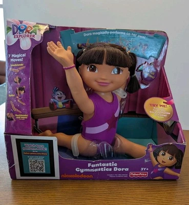 全新 16 英寸 Dora The Explorer 神奇体操朵拉娃娃 Fisher-Price — 第 1/4 张图片