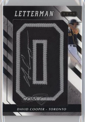 2008 Razor Letterman Numbered to 5 Black/Silver /5 David Cooper #DVC Auto - Image 1 of 2