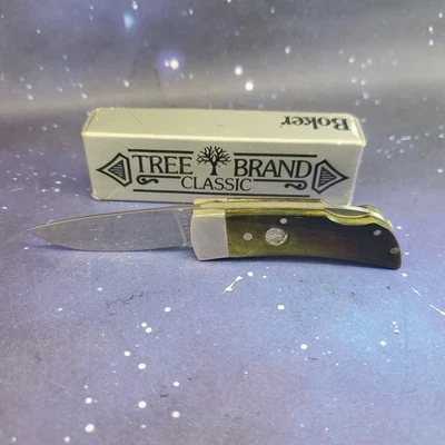 Navaja de Bolsillo Clásica Marca Boker Tree Mini 1005 Palillo de Dientes Hueso Verde De Colección RARA  Foto 1 de 4