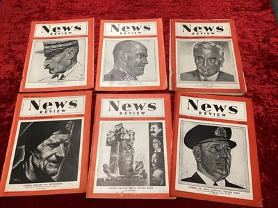 News Review magazine Jan -June 1943  25 editions, WW2 History News Entertainment - Image 1 of 4