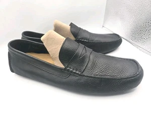 Mens Cole Haan Howland Black Leather Slip On Loafer Shoes C04535 Size 11.5 M - Picture 1 of 8