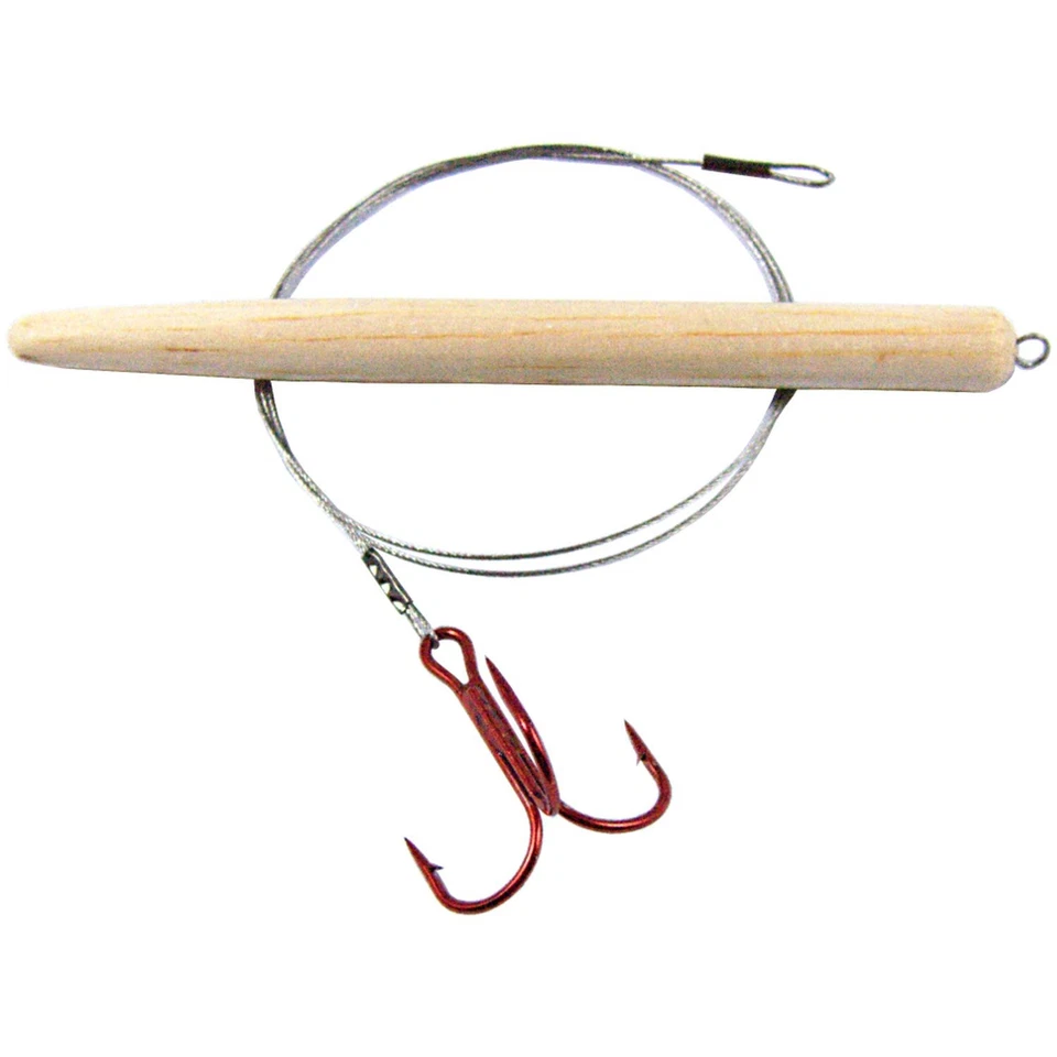 Köderfisch System mit Auftriebskörper 8 cm 7x7 mit Stahlvorfach Drilling Gr. 2 - Bild 1 von 1