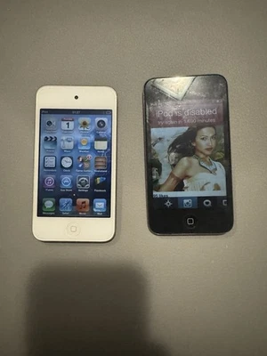 Apple Model: 1  iPod touch 4th Generation 8GB  x2 in White & Bllack - Image 1 of 3