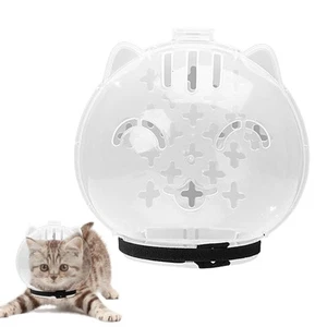 Protector bucal para gato boca transparente mascota cabeza cubierta para evitar morder\ lamer  - Imagen 1 de 14