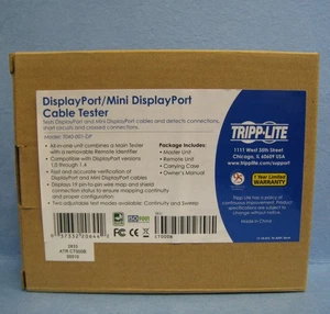 Tripp Lite DisplayPort/Mini DisplayPort Tester kabli T040-001-DP – Open Box - Zdjęcie 1 z 2