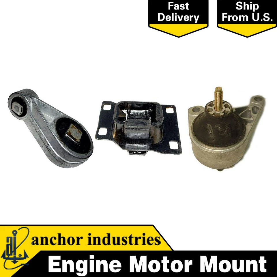 发动机和变速器安装 3 件套 AT 适用于 2005 - 2007 福特焦点 2.0L DOHC 自动 - 锚 — 第 1/4 张图片