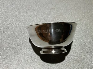 Paul Revere Reproduction Silver Plate Bowl Oneida 4"x2" TROPHY? NEW ORLEANS 1965 - Picture 1 of 4