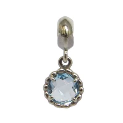 Pandora Cool Breeze Blue Topaz & Sterling Silver Charm 791021BTP - Image 1 of 4