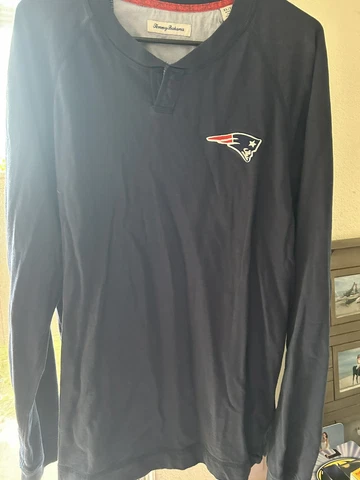 New England Patriots Tommy bahama Mens sweater XL Blue NFL Football Cover