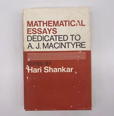 Mathematical Essays Dedicated To A J MacIntyre Vintage 1970 Hari Shankar - Image 1 of 4