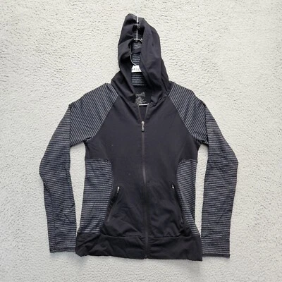 Sudadera con Capucha Kyodan Para Mujer Mediana Negra Con Capucha Cremallera Completa Entrenamiento Yoga Top Foto 1 de 4