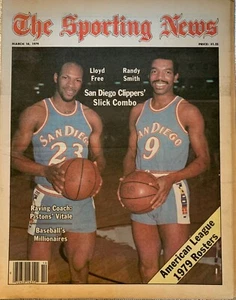 3/10/1979 The Sporting News - Lloyd Free & Randy Smith San Diego Clippers - Picture 1 of 3