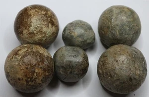 FRANCIA Austria NAPOLEONE 6x Mosket Ball Battlefield Europa pistola AUTENTICA #M1 - Foto 1 di 6