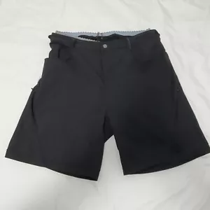 Pantalones cortos de ciclismo Novara talla grande forrados negros acolchados frontal plano a presión - Imagen 1 de 6
