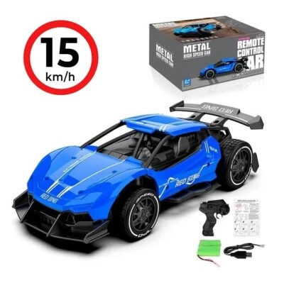 RC Metall Sport Rennwagen Auto Ferngesteuerter mit Fernbedienung 10-15km/h - Bild 1 von 4