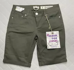 Pantalones Cortos Indigo Rein Junior 7 Bermudas Verde Dobladillo con Puños - Imagen 1 de 10