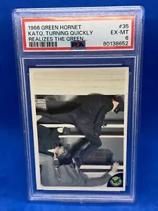 1966 Green Hornet #35 Kato Turning Quickly Realizes BRUCE LEE PSA 6 EX MINT - Picture 1 of 2