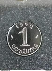1 CENTIME EPI 1990 FDC DU COFFRET / FRANCE - Picture 1 of 2
