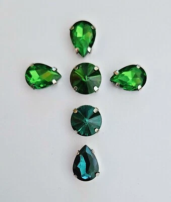 Strass Schmuck zum Aufnähen Aufnähsteine Strasssteine Schmucksteine CL-13.6 - Bild 1 von 2