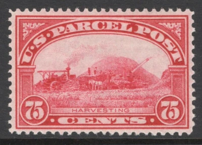 1913 US SC Q11 75c Carmine Rose, Parcel Post, Harvesting - MVLH VF/XF - Image 1 of 3