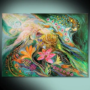 Dreams about Chagall. Sky violin 40" Ready to hang print from original painting - Picture 1 of 5
