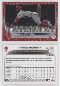 2022 Topps Series 2 Red Foilboard /199 Odubel Herrera #518