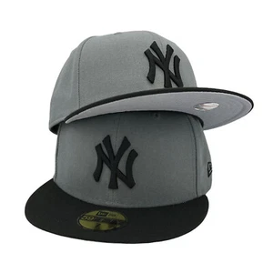 New York Yankees New Era Basic 59FIFTY Fitted Hat - Gray - Picture 1 of 5
