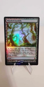 MTG wooded foothills masterpiece expedition land BFZ mint condition  - Picture 1 of 4